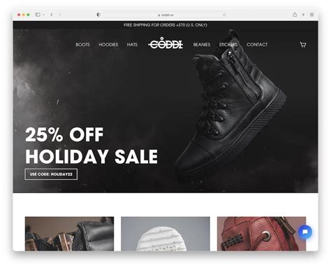 feature shoe website.